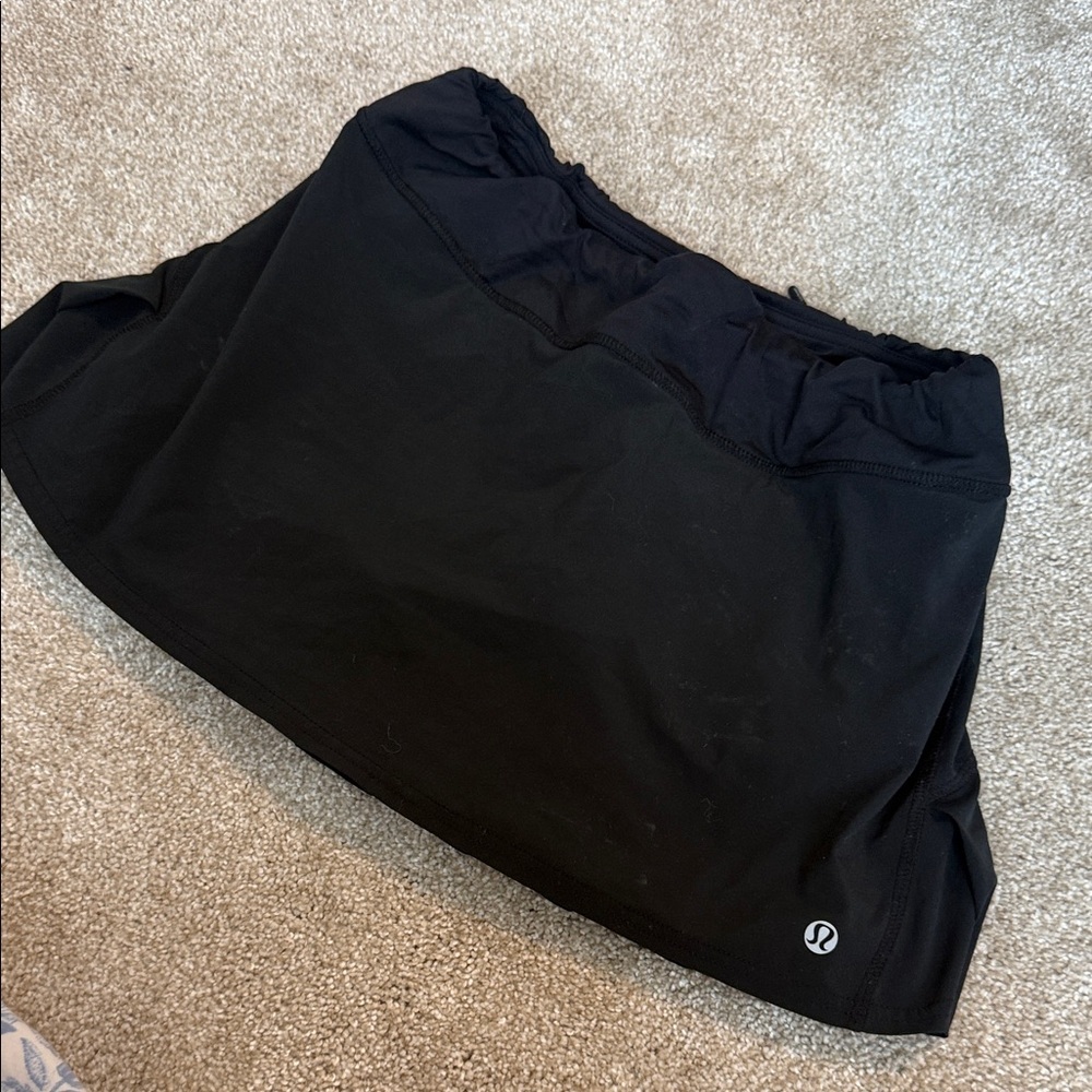 lululemon athletica Classic Black Mini athletic golf tennis Skirt